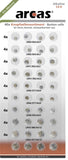 Arcas AG Set (8xAG1, 8xAG3, 8xAG4,  8xAG13, 4xAG5, 4xAG12), Alkaline Button Cell, 40 pc(s)