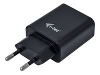 I-TEC Power Charger for USB Device Dual power adaptor 2,4A Black USB also for Apple iPad 1/2/3/4 iPad mini and iPhone