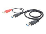 DELOCK Cable USB 3.0 Y 1x USB 3.0-A ST+ USB 2.0-A ST 60cm