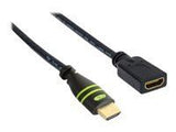 TECHLY 106824 Techly Monitor extension cable HDMI-HDMI M/F 0,2m Ethernet 4K@60Hz black