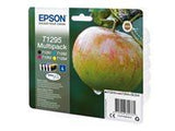EPSON T1295 ink cartridge black and tri-colour high capacity 11.2ml and 3 x 7ml 4-pack blister without alarm