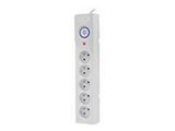 ARMAC Surge Protector Z5 1.5m 5x French outlets 10A cable organizer gray