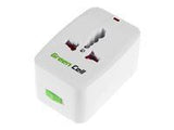 GREENCELL AK39 Travel Adapter Green Cell ALL-IN-ONE 150 countries with etui