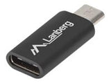 LANBERG AD-UC-UM-01 Lanberg USB TYPE-C Adapter (F) -MICRO-B (M) 2.0 Schwarz