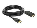DELOCK Cable Displayport 1.2 male > High Speed HDMI-A male passive 4K 5 m black