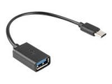 LANBERG adapter USB-C M USB-A F 2.0 0.15m OTG black