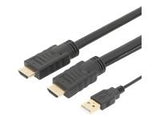 ASSMANN HDMI High Speed   Connection Cable Type A w / amp. St / St 20.0m w / Ethernet Ultra HD 4K HDMI 2.0 CE black gold