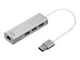 DIGITUS USB3.0 3-Port HUB GLAN Adapter 3xUSB A/F 1xUSB A/M 1xRJ45 LAN
