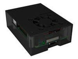 ICYBOX Case for Raspberry Pi 4 acrylic top/bottom/frame Anthr./black