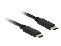 DELOCK Cable USB Type-C 2.0 male > USB Type-C 2.0 male 0.5 m black