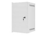 LANBERG Rack cabinet 10inch wall mount 9U 280x310 grey with metal door flat pack