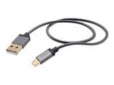 HAMA Charging/Sync Cable micro USB 1.5 m metal