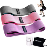 PROIRON Fabric Booty Exercise Band Set Fitness Bands, 38 x 8 cm, 3 pcs, Multicolor