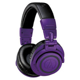 Audio Technica Wireless Over-Ear Headphones ATH-M50xBTPB Over-ear, Microphone, 3.5 mm (1/8��) stereo mini-plug, Noice canceling, Wireless, Purple/Black