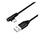 LOGILINK CU0137 LOGILINK - USB 2.0 cable USB-A male to USB-C (90  angled) male, 0.3m