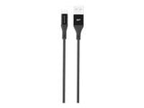 SILICON POWER Cable microUSB - USB Boost Link LK30AB Nylon 1M 2.4A Black