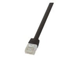 LOGILINK CF2073U LOGILINK - Patch Cable Flat Cat.6A U/UTP SlimLine black 5m