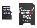INTEGRAL INMSDX128G-100/90V30 Integral 128GB MICRO SDXC 90V30, R:100MB/s W:90MB/s U3 V30 + ADAPTER