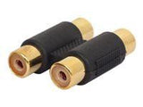 GEMBIRD A-2RCAFF-01 audio double RCA F to RCA F coupler black