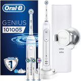 Oral-B Electric Toothbrush Genius 10100S Sensi Ultra Thin Rechargeable, For adults, Operating time 2 min, Number of brush heads included 2, White