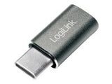 LOGILINK AU0041 LOGILINK - USB-C-Adapter auf Micro-USB-Buchse, silber