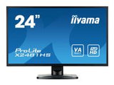 IIYAMA ProLite X2481HS-B1 60cm 23.6inch TFT LED 1920 x 1080 16:9 VGA DVI HDMI 250cm/m2 6ms speaker black