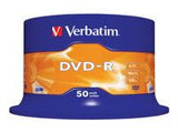 VERBATIM DVD-R 120 min. / 4.7GB 16x 50-pack spindle DataLife Plus, scratch resistant surface