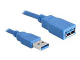 DELOCK Cable USB 3.0 Extension A/A 2m male/female