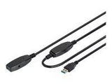 DIGITUS Extension Cable USB 3.0 SuperSpeed Type USB A/A M/F active black 15m