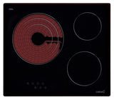 CATA Hob TT 603 Vitroceramic, Number of burners/cooking zones 3, Touch, Black