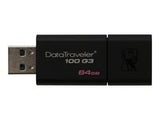MEMORY DRIVE FLASH USB3 64GB/DT100G3/64GB KINGSTON