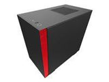 NZXT PC case H210I Mini-ITX Tower black-red