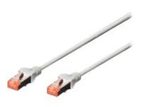 DIGITUS Patch cable SFTP CAT6 3m grey 4x2AWG 27/7 2xRJ45