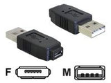 DELOCK Adaptor USB micro-A+B Jack to USB2.0-A plug