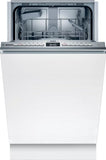 Bosch Serie 4 Dishwasher SRV4HKX53E Built-in, Width 44.8 cm, Number of place settings 9, Number of programs 6, Energy efficiency class E, Display, AquaStop function