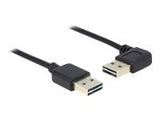 DELOCK Cable EASY-USB 2.0 Type-A male > EASY-USB 2.0 Type-A male angled left / right 0,5 m
