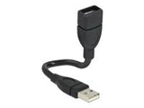 DELOCK Cable USB 2.0 A male > A female ShapeCable 0.15 m