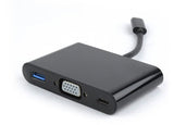 I/O ADAPTER USB-C TO VGA/USB3/USB-C A-CM-VGA3IN1-01 GEMBIRD