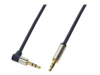 LOGILINK CA11050 LOGILINK - Audio Cable 3.5 Stereo M/M 90  angled, 0.50 m, blue