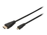 ASSMANN HDMI High Speed connection cable type D - A M M 2.0m w Ethernet Ultra HD 60p gold bl