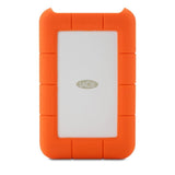 LACIE RUGGED 1TB USB-C USB3.0 Drop crush and rain-resistant for all terrain use orange No data cable