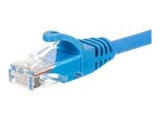 NETRACK BZPAT0256B patch cable RJ45 snagless boot Cat 6 UTP 0.25m blue