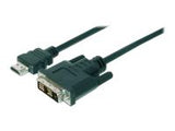ASSMANN HDMI adapter cable type A-DVI 18+1 M M 10.0m Full HD bl