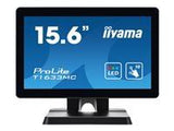IIYAMA ProLite T1633MC-B1 15.6inch 39.6cm WIDE LCD 10-Points Touch Screen TN panel Flat Bezelfree Glass Front HDMI/DP/USB black