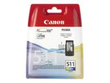 CANON CL-511 ink cartridge colour low capacity 9ml 240 pages 1-pack blister with alarm