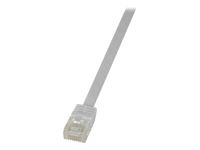 LOGILINK CF2111U LOGILINK - Patch Cable Flat Cat.6 U/UTP SlimLine white 20m
