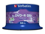 VERBATIM 43758 DVD+R DL Verbatim spindle 50 8.5GB 8x matt silver surface