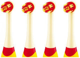 ETA Toothbrush replacement For kids, Heads, Number of brush heads included 4,  Yellow/ Red