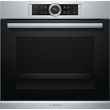 Bosch Oven Serie 8 HRG675BS1S 71 L, Multifunction, Pyrolytic, Touch, Height 54.8 cm, Width 59.5 cm, Stainless steel, Additional steam