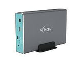 I-TEC USB-C 3.1/3.0 MySafe External Enclosure for 2x 6.5cm 2.5inch SATA HDD/SSD RAID 0/1/JBOD USB-C G.2 up to 10Gbs Alucase